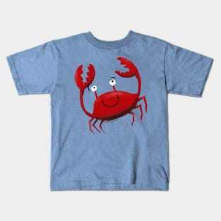 Kawaii Cute Crab - crustacean red crab with claws Kids T-Shirt